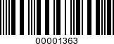 Barcode Image 00001363