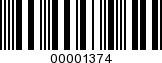 Barcode Image 00001374