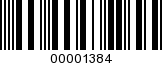 Barcode Image 00001384