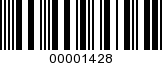 Barcode Image 00001428