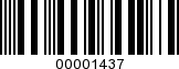 Barcode Image 00001437