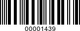 Barcode Image 00001439