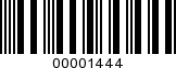 Barcode Image 00001444