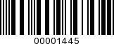 Barcode Image 00001445