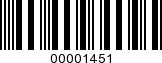 Barcode Image 00001451