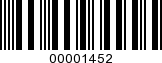 Barcode Image 00001452