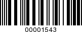 Barcode Image 00001543