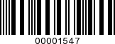 Barcode Image 00001547