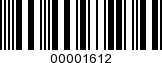 Barcode Image 00001612