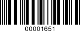 Barcode Image 00001651
