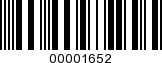 Barcode Image 00001652