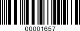 Barcode Image 00001657