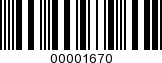 Barcode Image 00001670