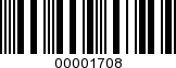 Barcode Image 00001708