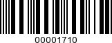 Barcode Image 00001710