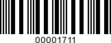 Barcode Image 00001711