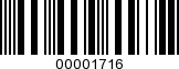 Barcode Image 00001716