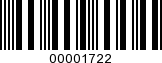 Barcode Image 00001722