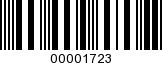 Barcode Image 00001723