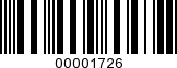 Barcode Image 00001726