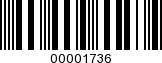 Barcode Image 00001736