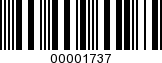 Barcode Image 00001737