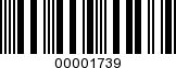 Barcode Image 00001739