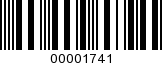 Barcode Image 00001741