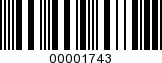 Barcode Image 00001743