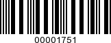 Barcode Image 00001751