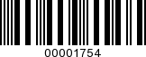 Barcode Image 00001754