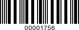 Barcode Image 00001756