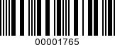 Barcode Image 00001765