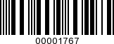 Barcode Image 00001767