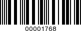 Barcode Image 00001768