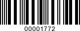 Barcode Image 00001772