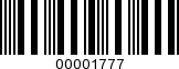 Barcode Image 00001777