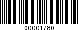 Barcode Image 00001780
