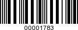Barcode Image 00001783