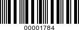 Barcode Image 00001784