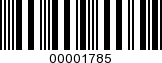 Barcode Image 00001785