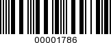 Barcode Image 00001786