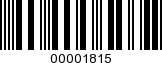 Barcode Image 00001815