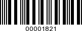 Barcode Image 00001821