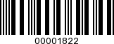 Barcode Image 00001822