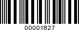 Barcode Image 00001827