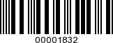 Barcode Image 00001832