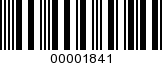 Barcode Image 00001841
