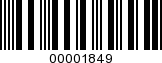 Barcode Image 00001849