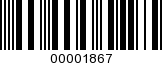 Barcode Image 00001867